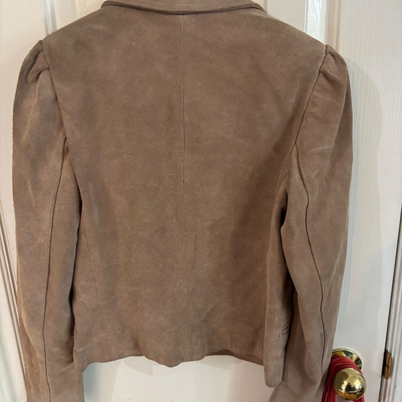 vintage leather suede moto jacket + look at measurements * accepting offers n - Picture 3 of 10